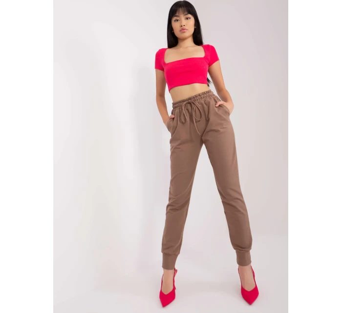 Spodnie LK SP brązowy model 18650644 - FPrice Spodnie LK SP brązowy model 18650644 - FPrice