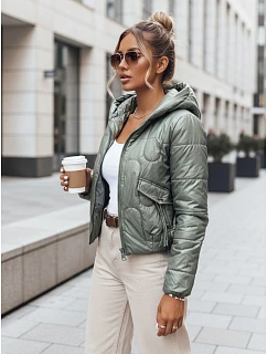 Dámská přechodná prošívaná bunda LILYWOOL zelená FashionStreet TY3712