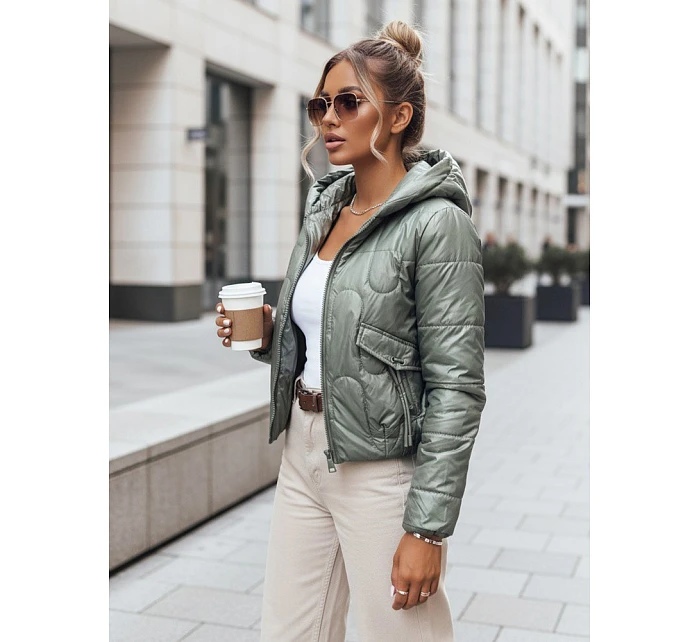 Dámská přechodná prošívaná bunda LILYWOOL zelená FashionStreet TY3712