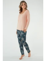 Italian Fashion Julietta long length sp. barva:lososová/potisk Italian Fashion Julietta long length sp. barva:lososová/potisk