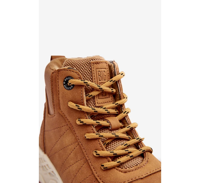 Dětské zateplené trekové boty Trapery Camel Big Star MM374202