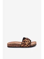 Dámské sandály na korkové platformě panterka Mevuna Dámské sandály na korkové platformě panterka Mevuna