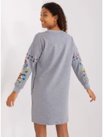 RV SK 8979 šaty.94P šedá RV SK 8979 šaty.94P šedá