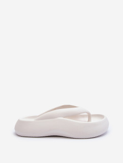 Dámské pěnové pantofle bílé Roux
