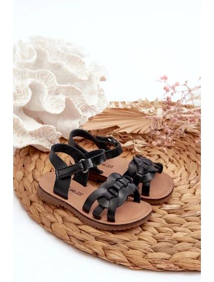 Dětské sandály se zapínáním na suchý zip, Black Marimona Dětské sandály se zapínáním na suchý zip, Black Marimona