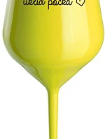 ÚKLID POČKÁ - žlutá nerozbitná sklenice na víno 470 ml
