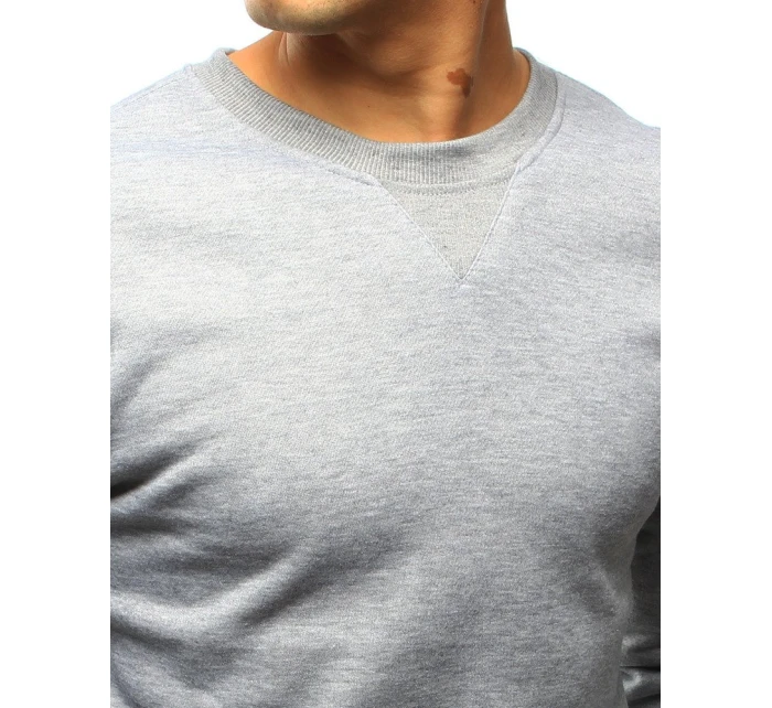 Pánská mikina s kapucí šedá model 21962650 - FashionStreet