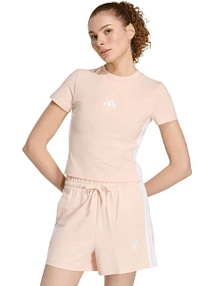 Koszulka damska Essentials 3Stripes Slim Baby róż model 22249517 - ADIDAS