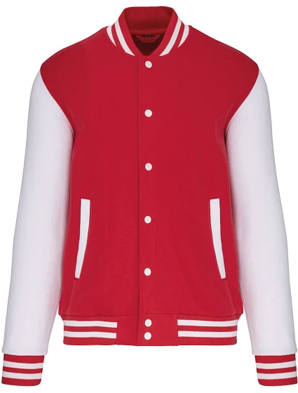 Kariban K 497 Unisex college bunda "Teddy" 20.K497 red/white Kariban K 497 Unisex college bunda "Teddy" 20.K497 red/white