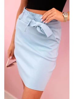 Dámská sukně s vysokým pasem modrý