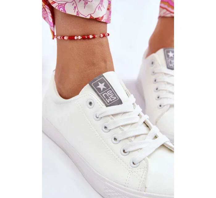 Dámské klasické kožené tenisky bílé Misima Dámské klasické kožené tenisky bílé Misima