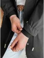 Dámská přechodná bunda parka FERIPARKA černá FashionStreet TY4875 Dámská přechodná bunda parka FERIPARKA černá FashionStreet TY4875