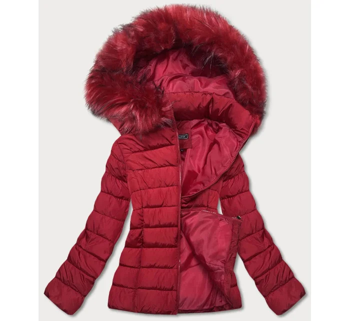 KRÓTKA KURTKA DAMSKA ZIMOWA CZERWONA model 21245057 - W COLLECTION