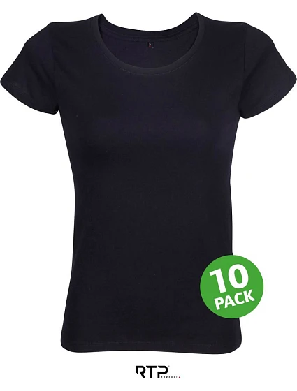 RTP Tempo 185 Women Dám. tričko pro dig. potisk z bio bav., 10 ks 25.3257 deep black RTP Tempo 185 Women Dám. tričko pro dig. potisk z bio bav., 10 ks 25.3257 deep black