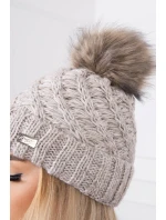 Čepice K169 světle béžová