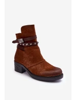 Ocieplané Botky Na Podpatku Camel Effie Ocieplané Botky Na Podpatku Camel Effie