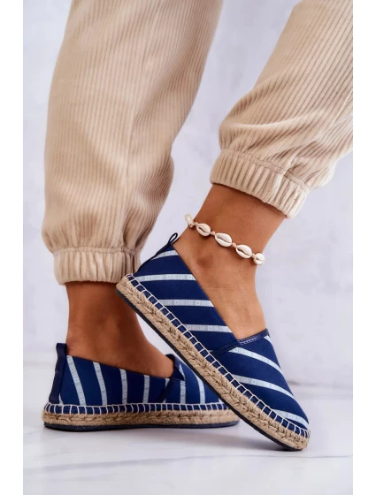 Dámské klasické espadrilky Big Star - tmavě modré Dámské klasické espadrilky Big Star - tmavě modré