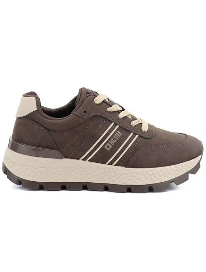 Dámské sportovní tenisky na platformě hnědé model 22171226 - Big Star Dámské sportovní tenisky na platformě hnědé model 22171226 - Big Star