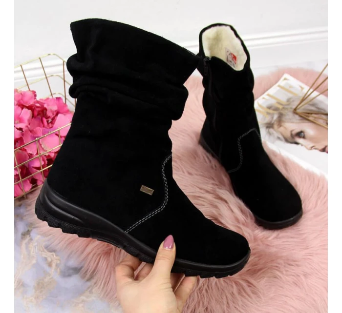 W zateplené kožené boty model 20469716 - Rieker