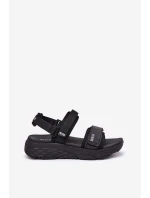 Sportovní Sandály Dámské Na Platformě Big Star model 21693778 Černé - Big Star Shoes Sportovní Sandály Dámské Na Platformě Big Star model 21693778 Černé - Big Star Shoes