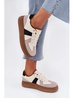 Dámské tenisky na platformě béžové Dovina