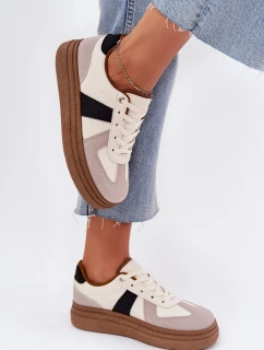 Dámské tenisky na platformě béžové Dovina