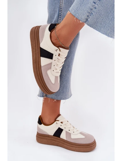 Dámské tenisky na platformě béžové Dovina Dámské tenisky na platformě béžové Dovina