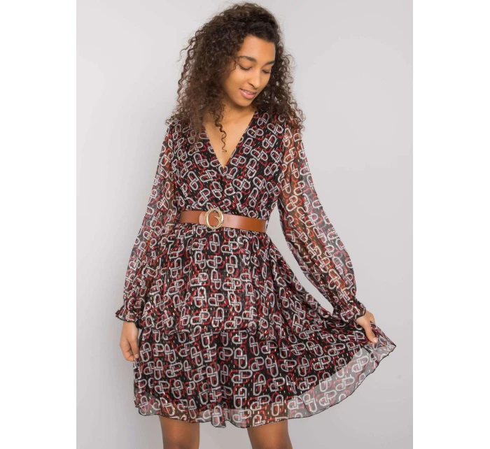 Šaty LC SK 22K model 16283363 černá a červená - FPrice