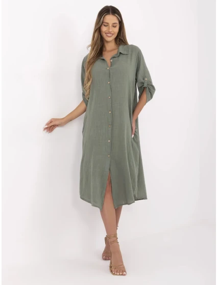 TW SK BI 24135.81 khaki šaty TW SK BI 24135.81 khaki šaty