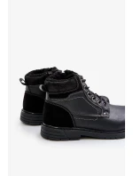 Zateplené Pánské Trapery Z Eko Kůže Černé Venredia