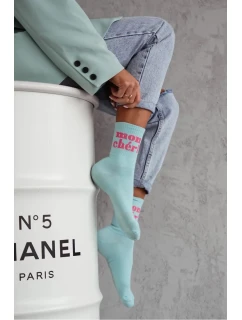 Dámské bavlněné ponožky Mon Chéri – modré