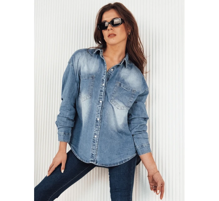 Dámská džínová košile modrá Dstreet model 21972223 - FashionStreet