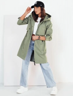 Dámská přechodná bunda parka zelená  model 21973540 - Dstreet