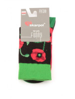 Obrázkové ponožky 80 Funny poppy - Skarpol