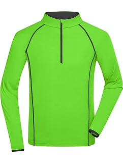 Daiber JN 498 Pánské funkční tričko s dlouhým rukávem 02.0498 bright green/black