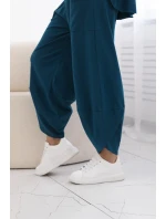 Bavlněný komplet halenka + kalhoty námořní