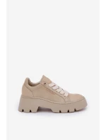 Tenisky Sportovní Boty Na Platformě model 21683573 Zlaté - CheBello