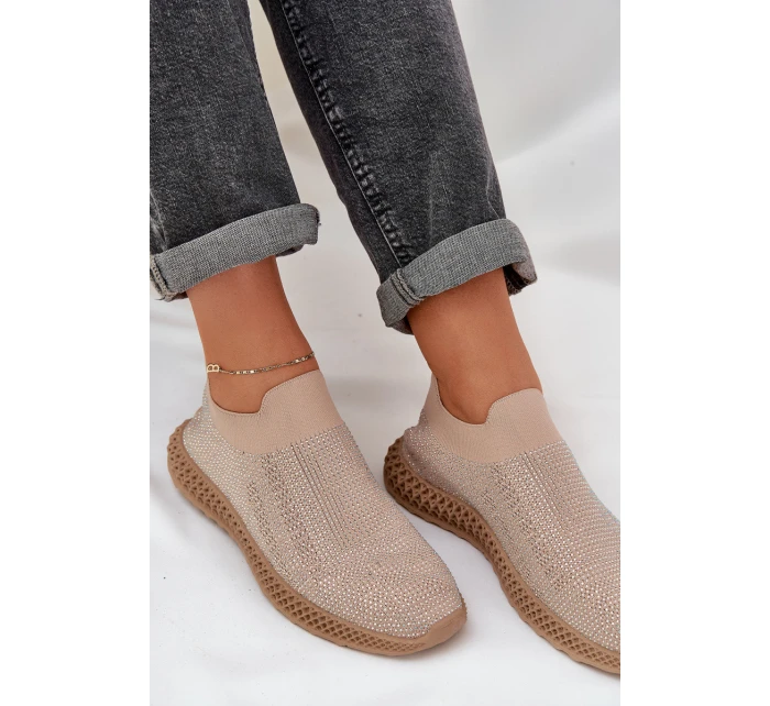 Dámské Sportovní Boty S Ozdobou D&A TW121 Béžové Dámské Sportovní Boty S Ozdobou D&A TW121 Béžové