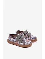 Dětské barefoot pantofle s šedé model 22100997 - Milami Dětské barefoot pantofle s šedé model 22100997 - Milami