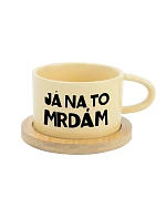 JÁ NA TO MRDÁM - žlutý hrníček makronka 200 ml JÁ NA TO MRDÁM - žlutý hrníček makronka 200 ml