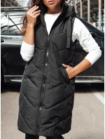 Dámská dlouhá vesta černá Dstreet model 21979998 - FashionStreet
