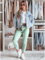 Dámské kalhoty s páskem MADELINA mint FashionStreet UY2624