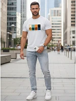 Koszulka męska z nadrukiem biała model 22182588 - FashionStreet Koszulka męska z nadrukiem biała model 22182588 - FashionStreet