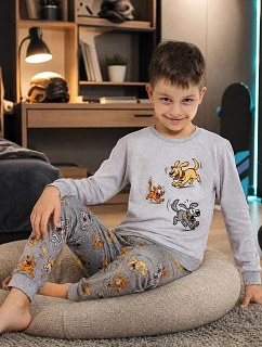 Pyžamo Cornette Kids Boy 593/190 Fun, délka/velikost 98–128