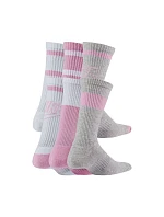 Nike Everyday Cush Crew Youth ponožky bílé, růžové, šedé CK7302 905 Nike Everyday Cush Crew Youth ponožky bílé, růžové, šedé CK7302 905