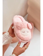 Teplé kožené pantofle dámské růžové Jozelinetta Teplé kožené pantofle dámské růžové Jozelinetta