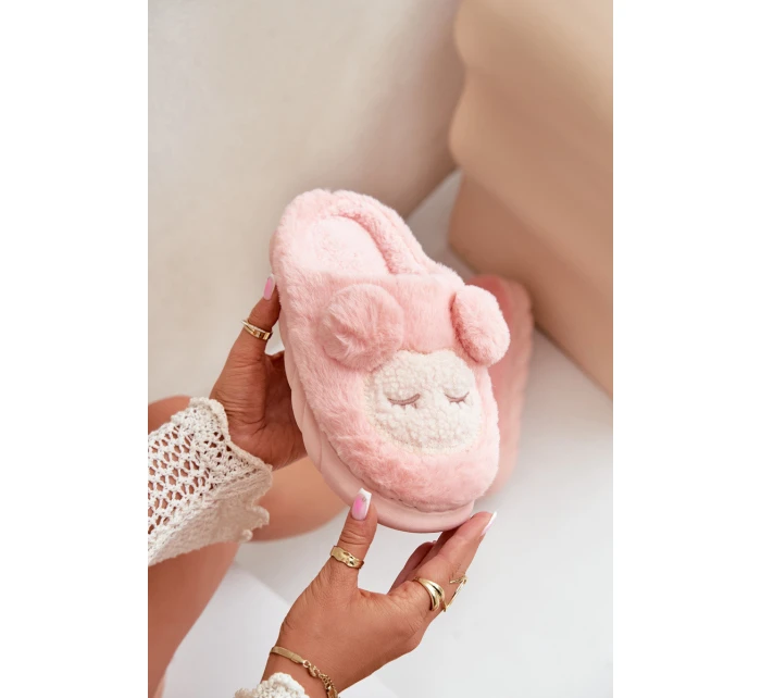 Teplé kožené pantofle dámské růžové Jozelinetta Teplé kožené pantofle dámské růžové Jozelinetta