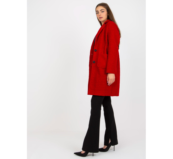 Dámský kabát TW EN BI model 17766959 tmavě červený - FPrice