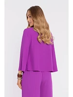 M905 Elegantní halenka s volnými rukávy - levandulová