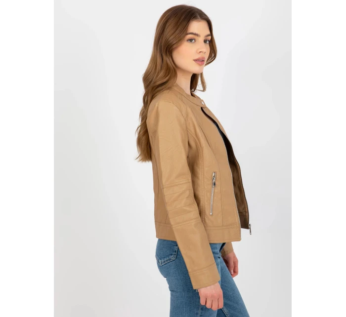 Dámská krátká bunda NM DE KR HX 2838.95P Hnědá velbloud - FPrice